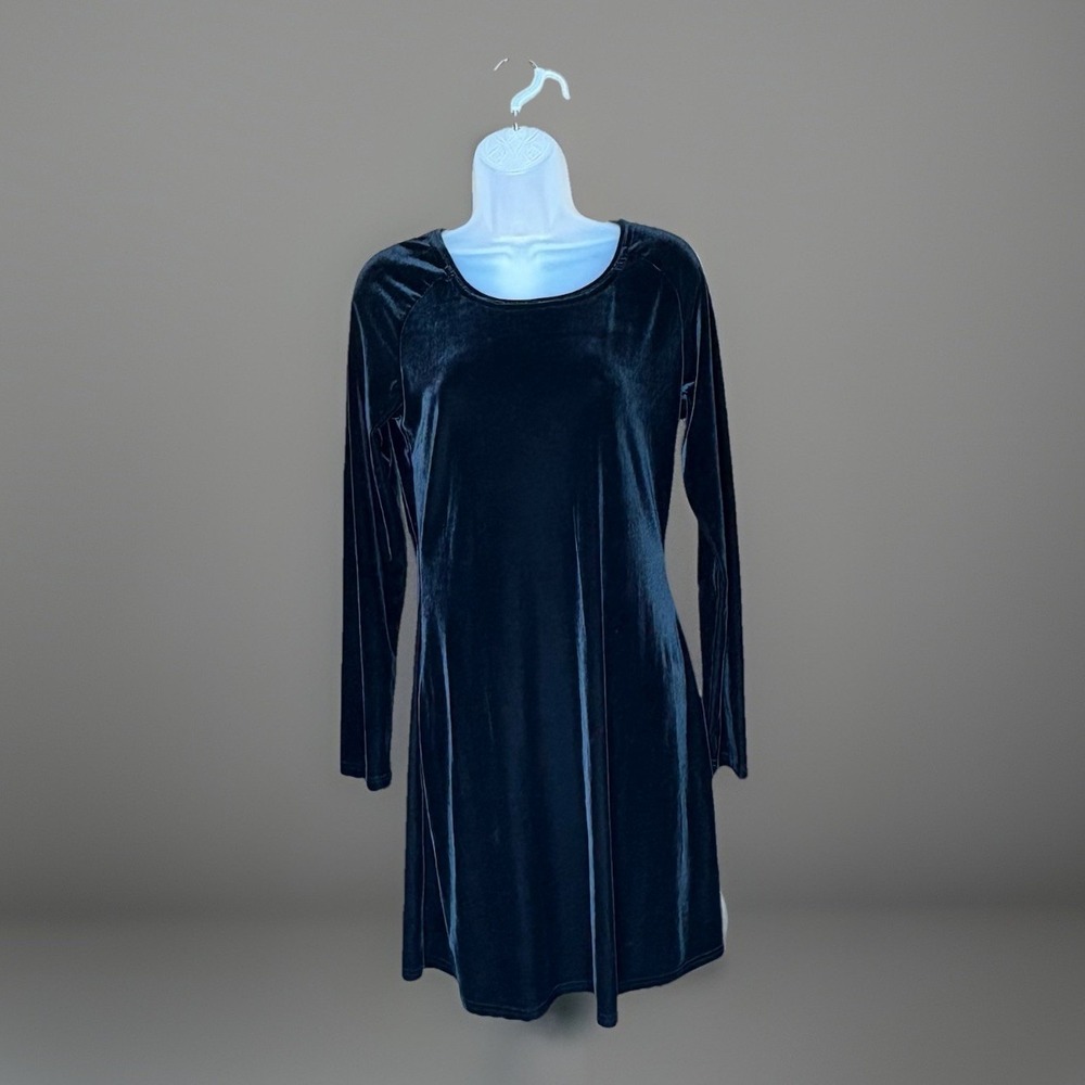 VTG Y2K Moda Intl Dress Women S Black Velvet Whimsigoth Boho Witchy Glam Party